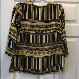 H&M 3/4 sleeve printed blouse